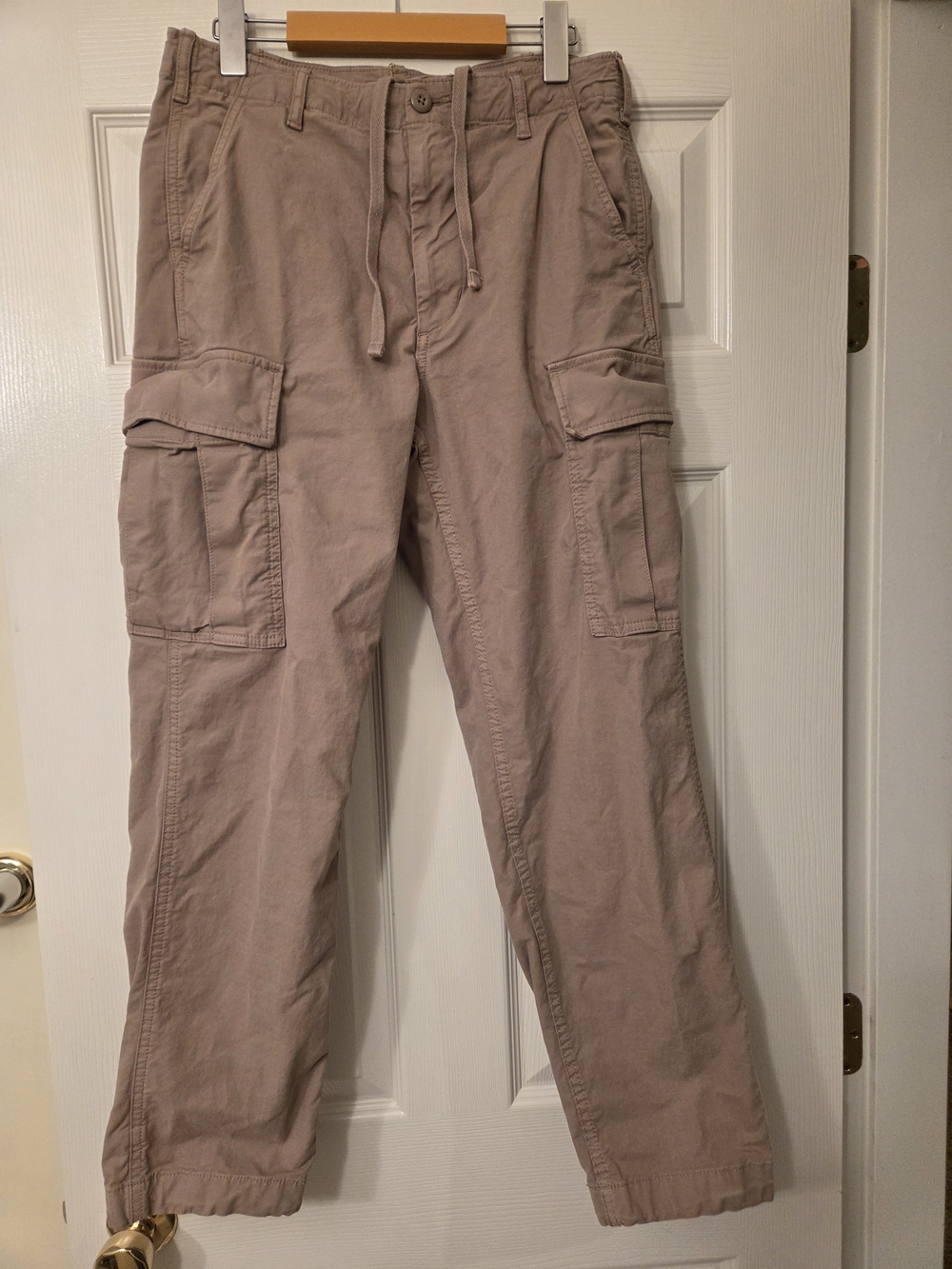 UNIQLO Cargo Pants Beige Taupe Utility Size S 321-463957